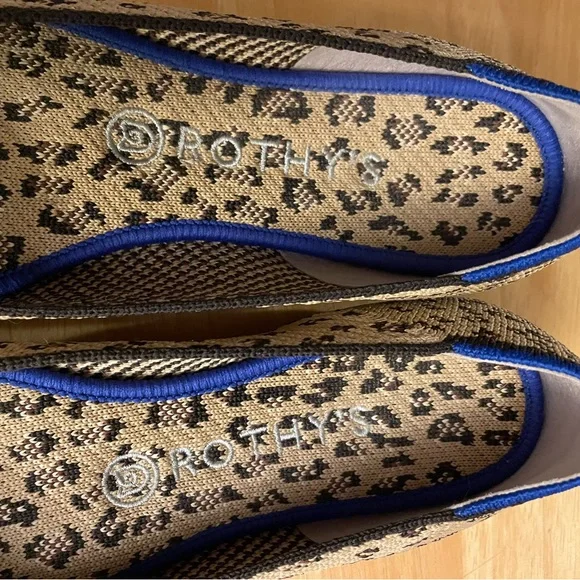 Rothy’s women’s size 8.5 the round toe leopard ballet flat - Picture 3 of 3